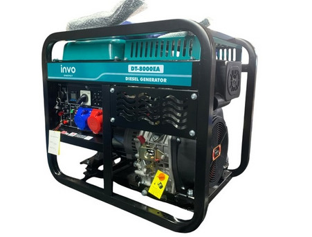 Дизельный генератор INVO DT-8000EA, 7.5/8кВт, 220/380В