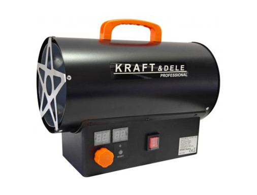 Газовый обогреватель Kraft Dele 25 кВт + термостат + редуктор KD11700
