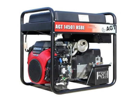 Генератор бензиновый AGT 14501 HSBE R45 бензиновый AGT 14501 HSBE R45