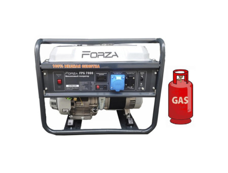 Генератор ГАЗ/бензиновый Forza FPG7000 5.0/5.5 кВт с ручным запуском