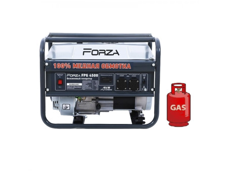 Генератор ГАЗ/бензиновый Forza FPG4500Е 2.8/3.0 кВт с электрозапуском