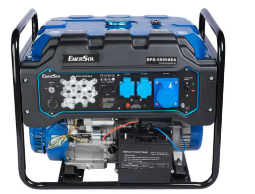 Генератор бензиновий EnerSol EPG-5500SEA 5.0/5.5 кВт з електрозапуском, адаптований під АТС