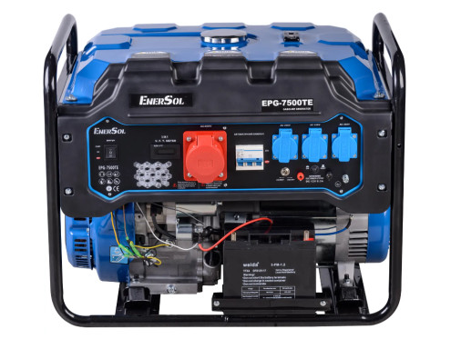 Генератор бензиновий EnerSol EPG-7500TE 7.0/7.5 кВт, трифазний, з електрозапуском