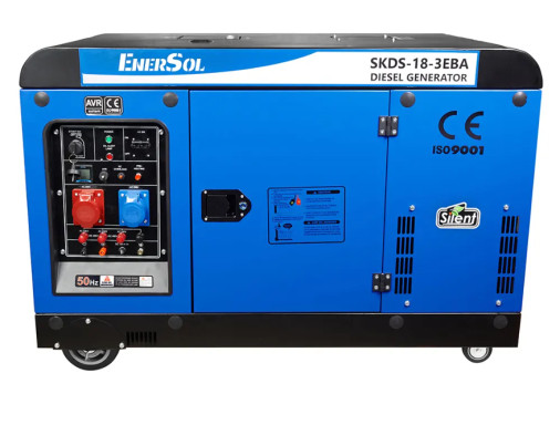 Генератор дизельний EnerSol SKDS-18-3EBA 16.0/18.0 кВт, трифазний, з електрозапуском