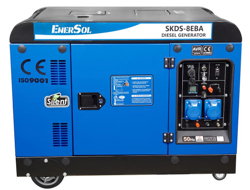Генератор дизельний EnerSol SKDS-8EBA 7.5/8.0 кВт з електрозапуском