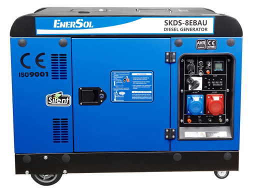 Генератор дизельний EnerSol SKDS-8EBAU 7.5/8.0 кВт, трифазний, з електрозапуском