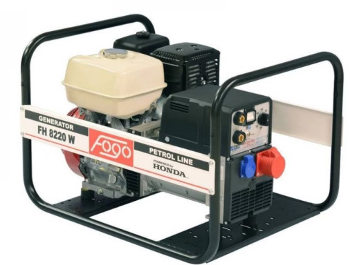 Генератор бензиновий FOGO FH8220W 5.2/5.8 кВт, трифазний, з ручним запуском (для зварювального апарату)