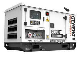 Генератор дизельний GENERGY GDS10T 7.2/8.0 кВт, трифазний, з автозапуском