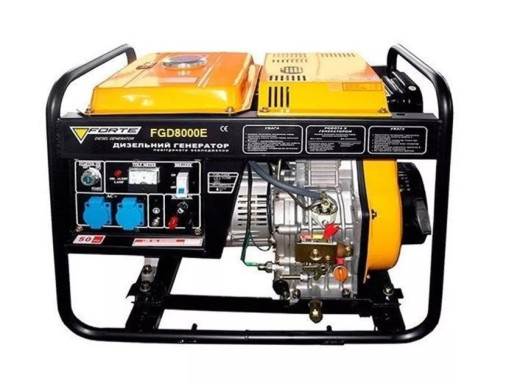 Генератор дизельний FORTE FGD8000E 6.0/6.5 кВт з електрозапуском