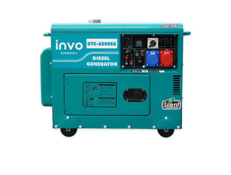 Дизельный генератор INVO DТС-6500EA в кожухе, 6/6,5кВт, 230/380В