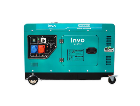 Дизельный генератор INVO DTS-8000EA в кожухе, 7,5/8кВт, 230/380В